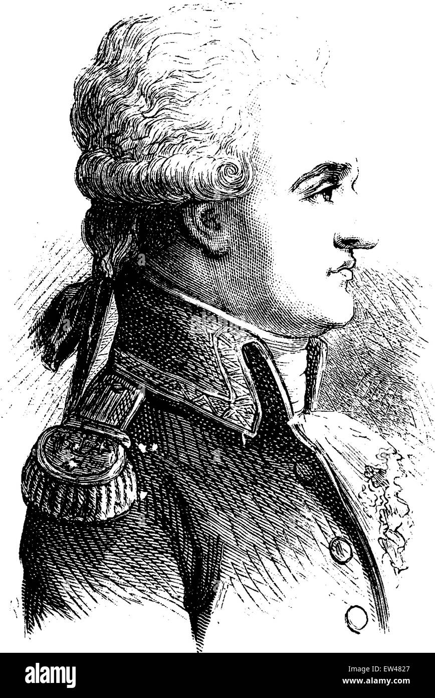 Villeneuve, vintage illustrazioni incise. La storia di Francia - 1885. Illustrazione Vettoriale