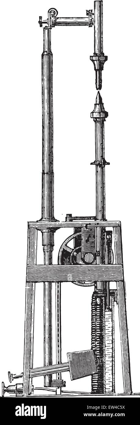 Lampada ad arco, Jaspar, vintage illustrazioni incise. Enciclopedia industriale E.-O. Lami - 1875. Illustrazione Vettoriale