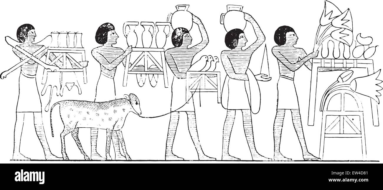 Oggetti sacri, vintage illustrazioni incise. Illustrazione Vettoriale