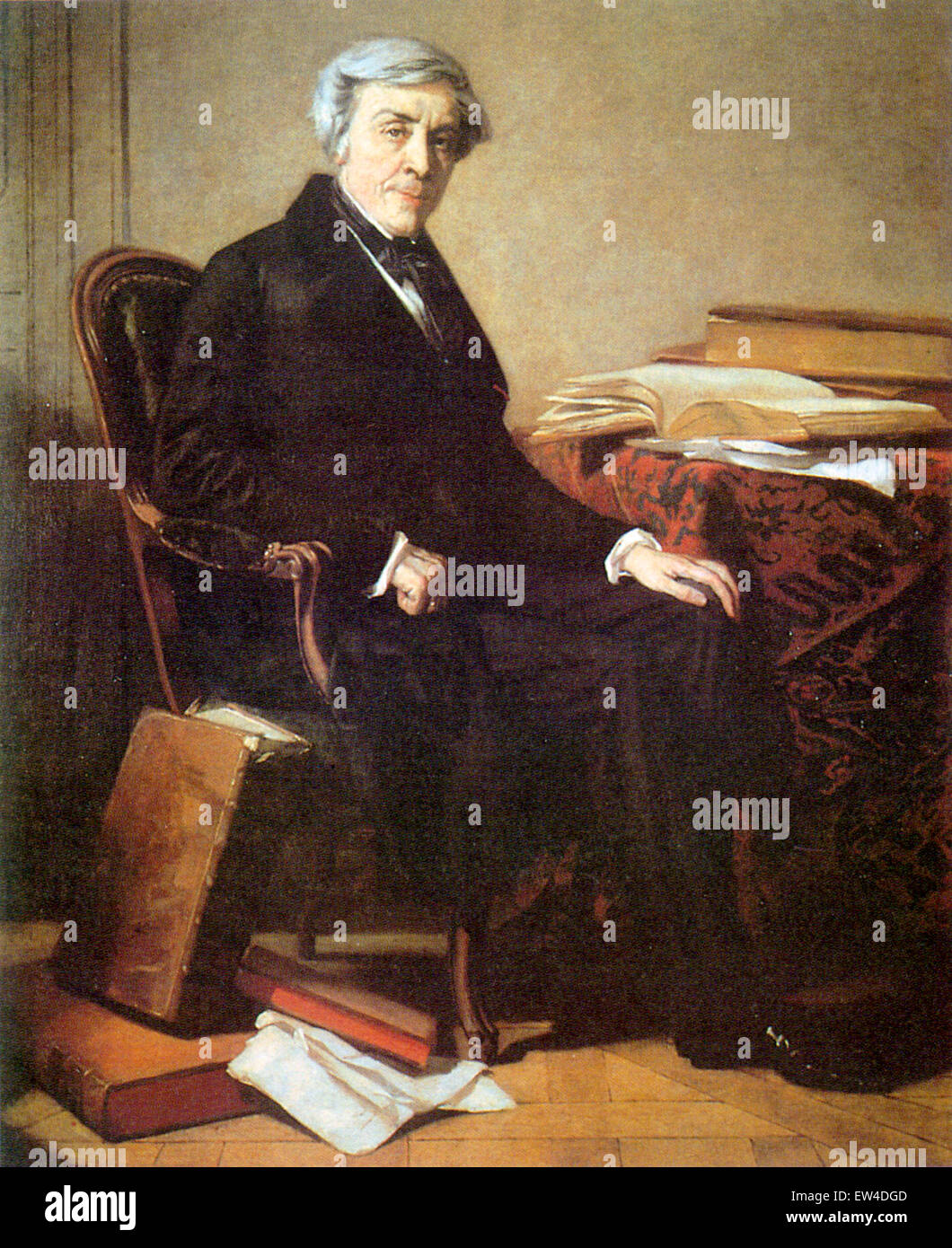 Jules Michelet, storico francese. Foto Stock