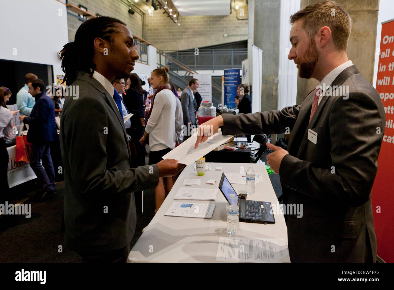 Millenaria Fiera Assunzione durante la settimana millenario DC - Washington DC, Stati Uniti d'America Foto Stock