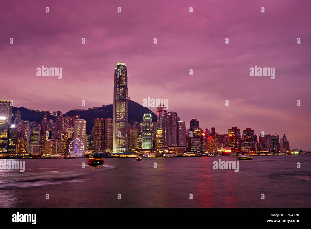 Cina, Hong Kong, centrale da Kowloon Foto Stock
