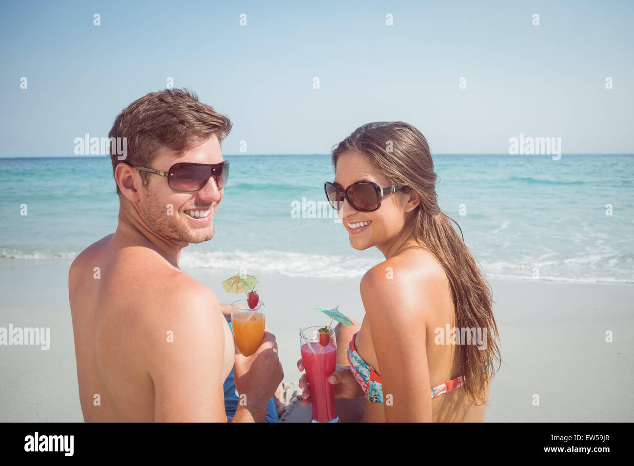 Felice Coppia sorridente Foto Stock