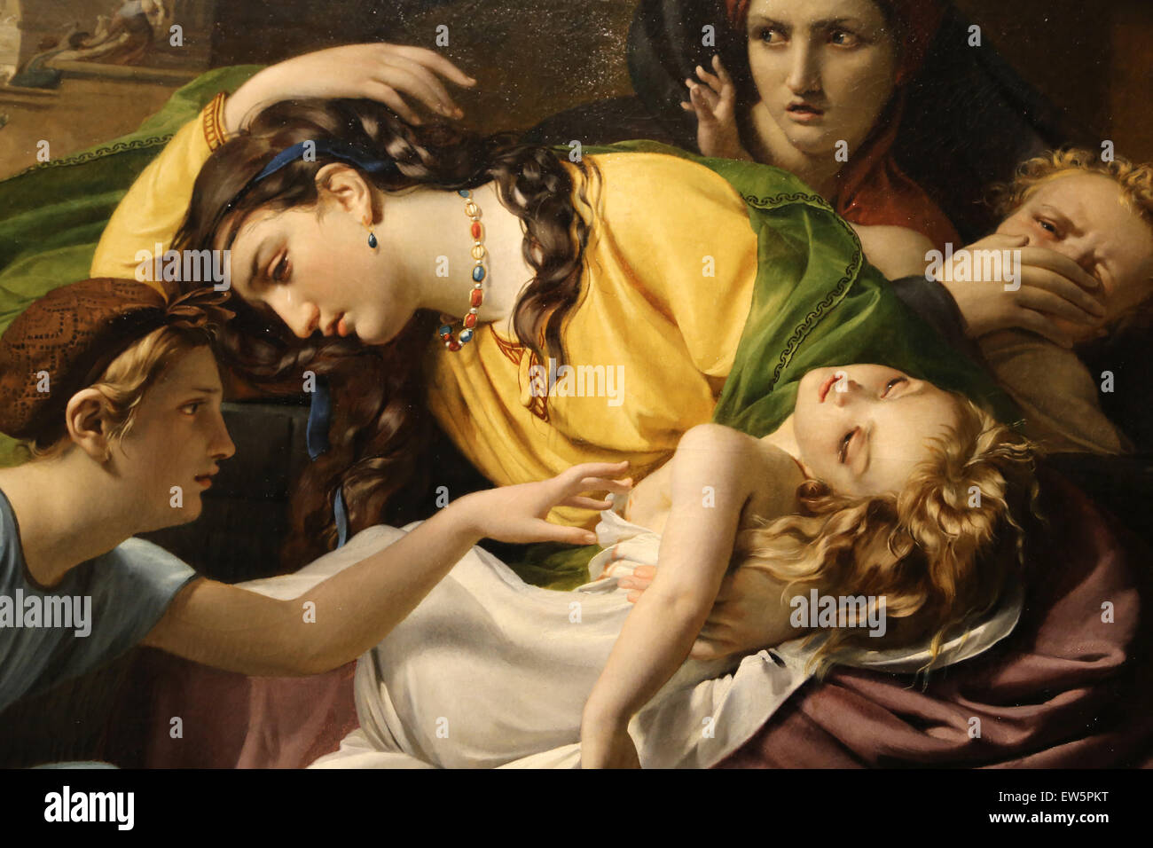 Francois Joseph Navez (1787-1869). La strage degli innocenti, 1824. Olio su tela. Metropolitan Museum of Art. New York. Stati Uniti d'America. Foto Stock