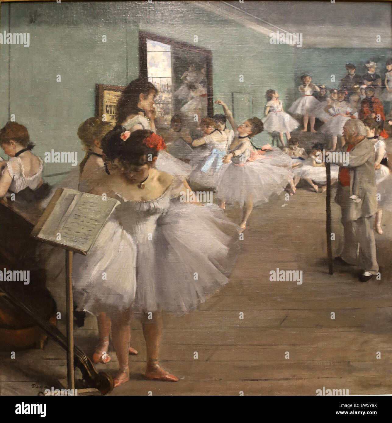 Edgar Degas (1834-1917). Pittore Francese. La classe di danza, 1874. Olio su tela. Metropolitan Museum of Art. Ny. Stati Uniti d'America. Foto Stock