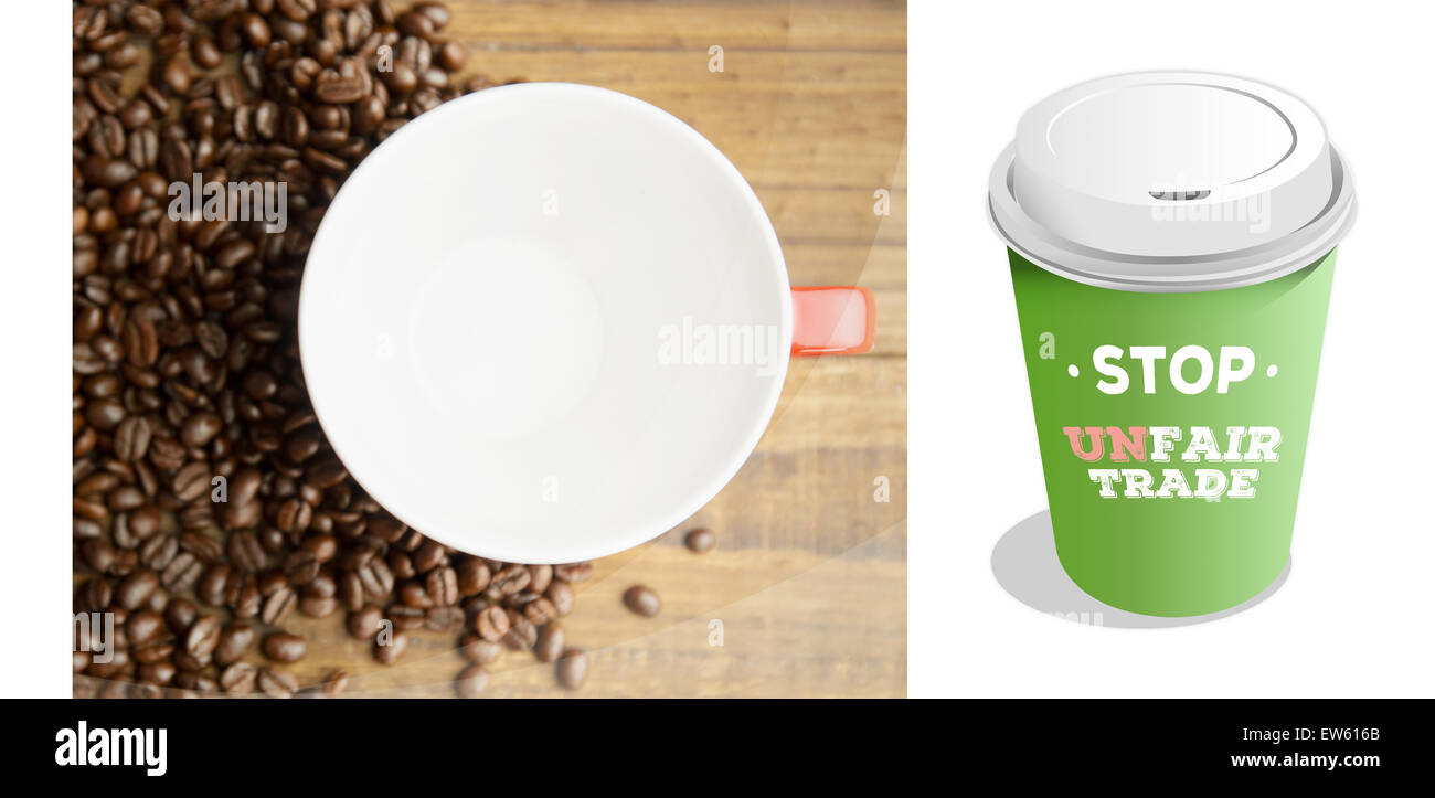 Immagine composita del commercio equo e solidale in un grafico Foto Stock