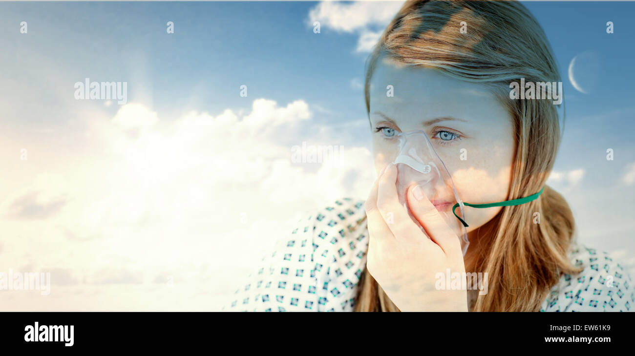 Immagine composita di cielo blu Foto Stock