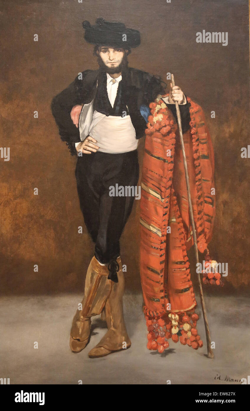 Edouard Manet (1832-1883). Pittore Francese. Giovane uomo in costume di Majo, 1863. Olio su tela. Metropolitan Museum of Art. Foto Stock