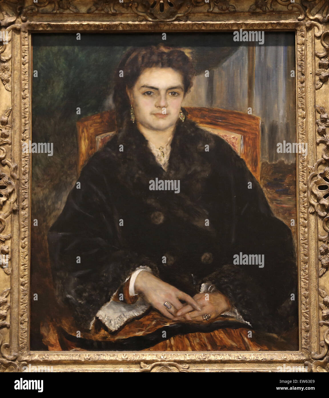 Auguste Renoir (1841-1919). Pittore Francese. Madame Edouard Bernier (1838-1920), 1871. Olio su tela. Metropolitan Museum of Art Foto Stock