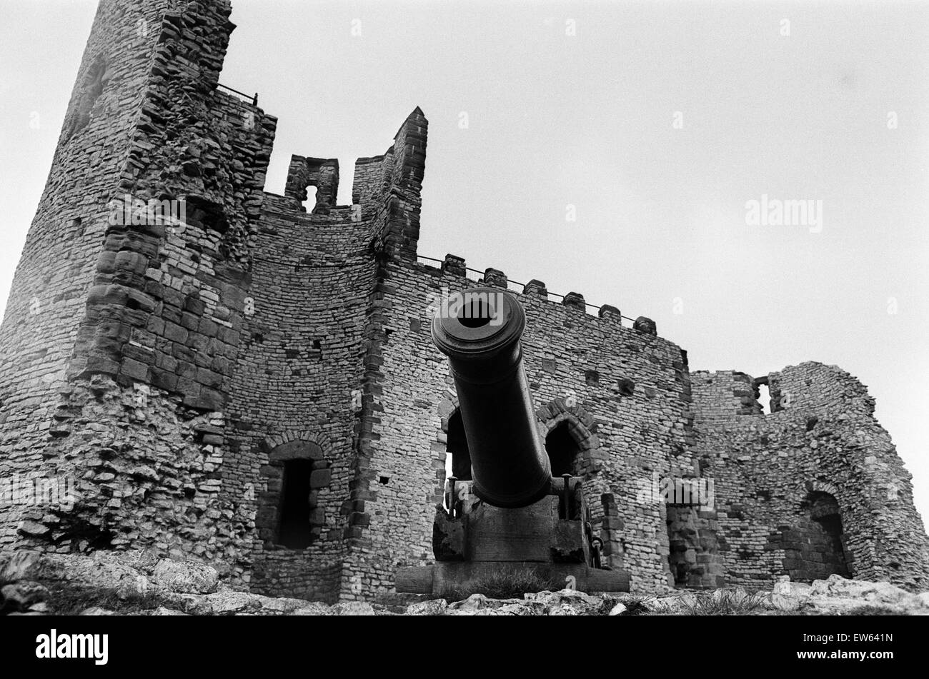 Il Castello di Dudley, una fortificazione in rovina nella città di Dudley, West Midlands, Inghilterra. 25 maggio 1968. Foto Stock