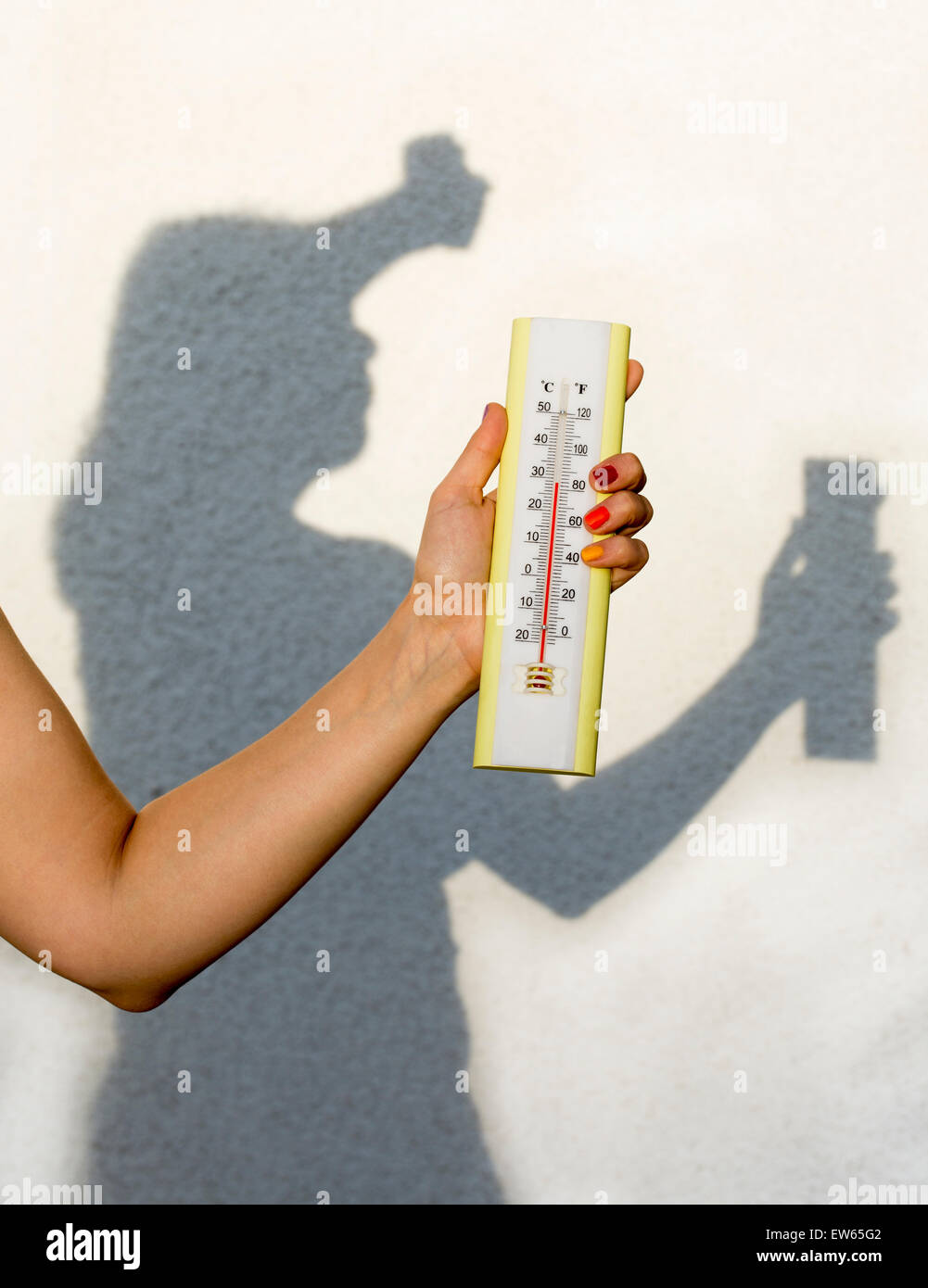 Temperature calde nella stagione estiva. Foto Stock
