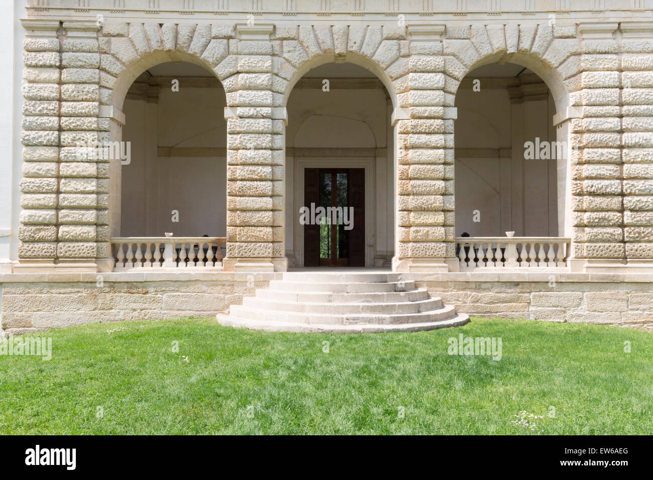 La Villa Pisani Bonetti è una villa patrizia progettata da Andrea Palladio, situato a Bagnolo, una frazione del comune di Lonigo in Veneto. Foto Stock