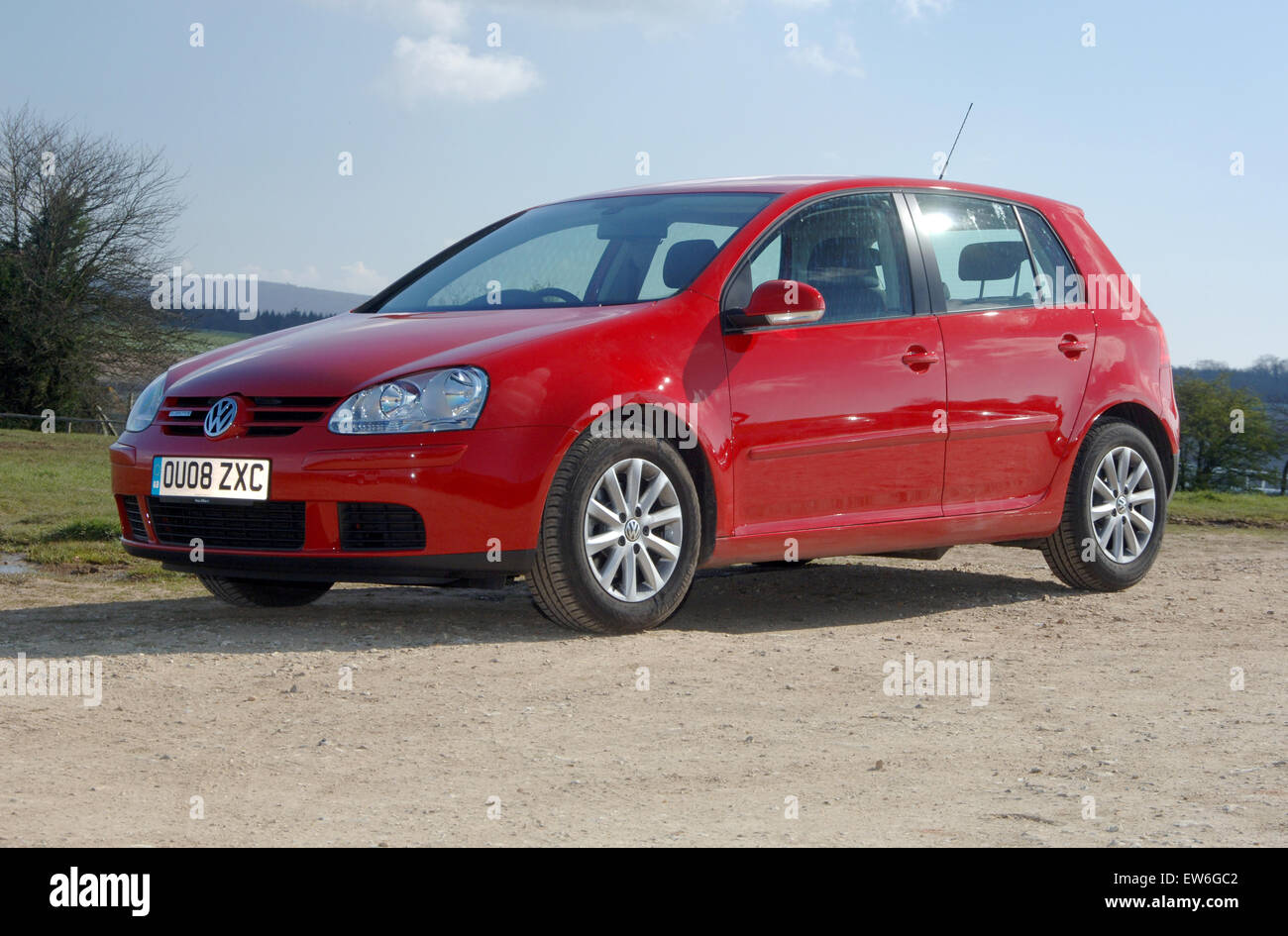 2008 Mk5 VW Golf blu auto moto Foto Stock