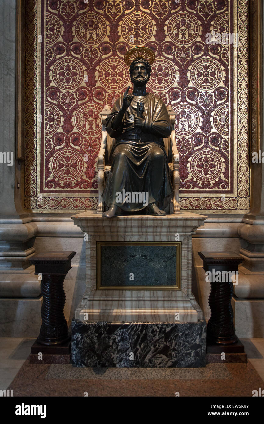 Statua nei Musei Vaticani a Roma, Italia. Foto Stock