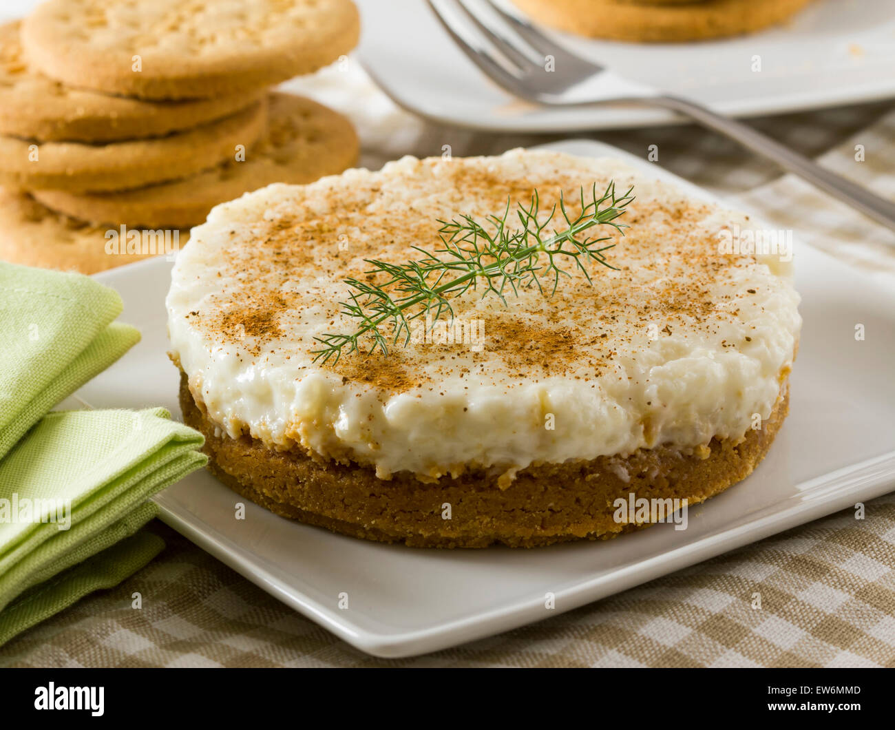 Budino di riso Foto Stock