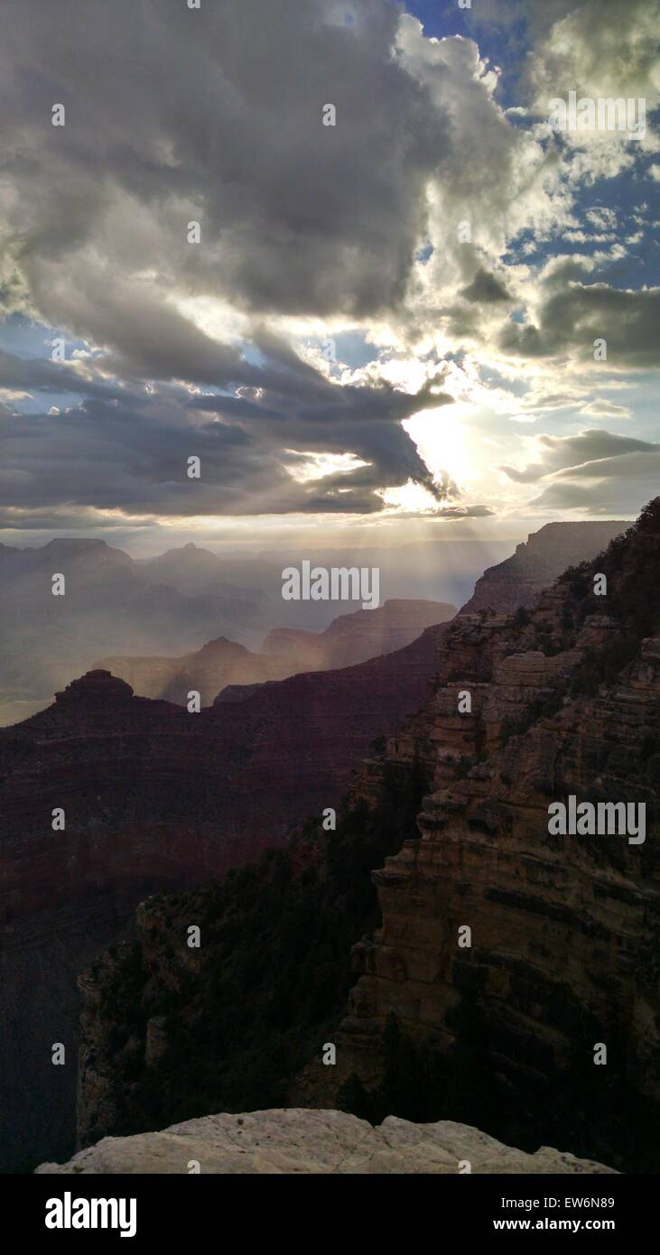 Grand Canyon sunrise la mattina presto Foto Stock