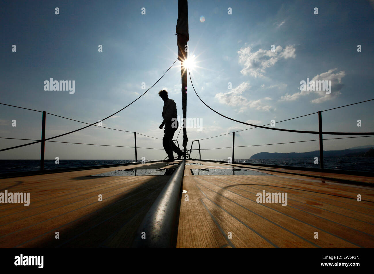 Yachting in Italia Foto Stock