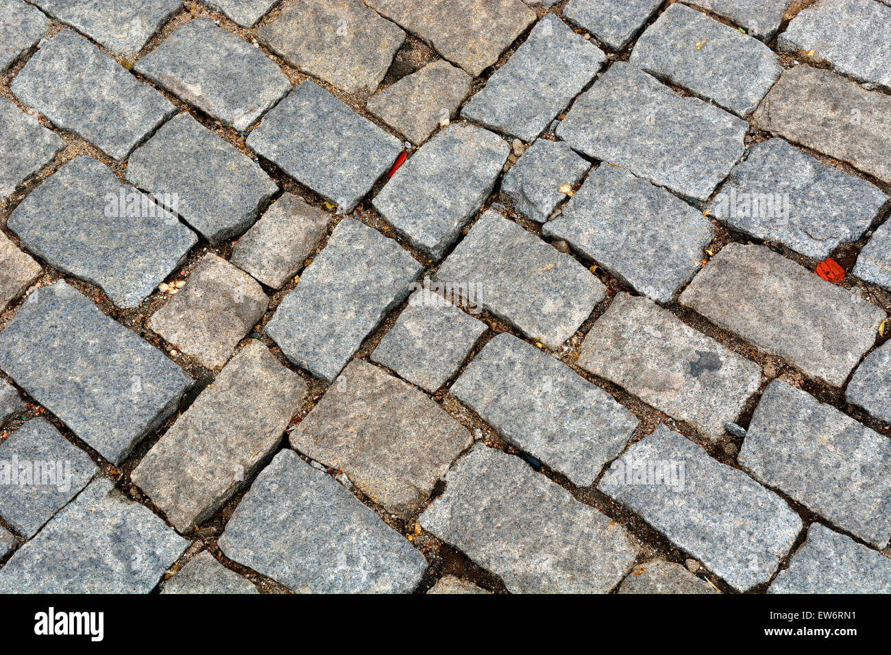 Il granito pietre per pavimentazione Foto Stock