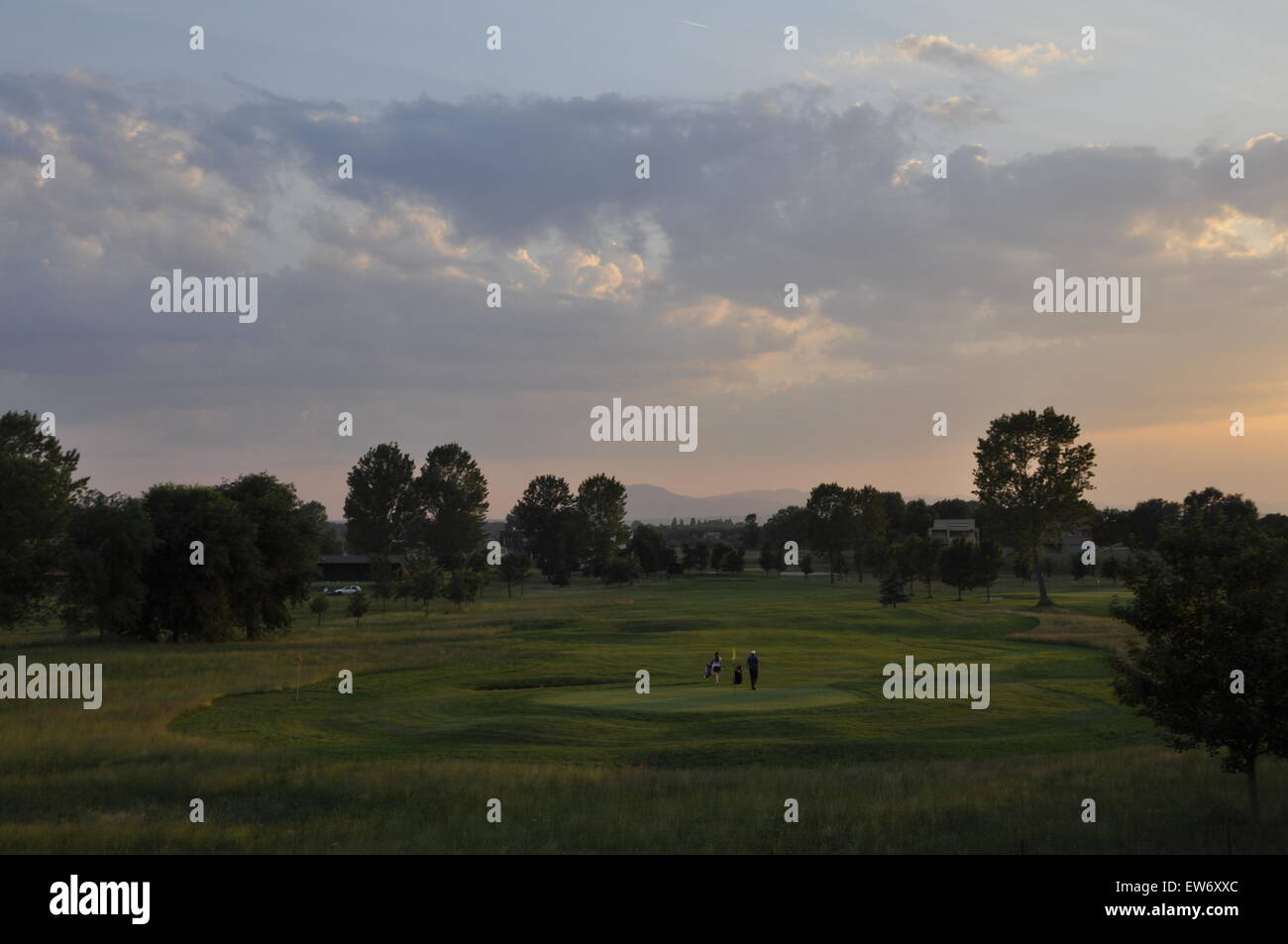Campo da golf a Zagabria Foto Stock