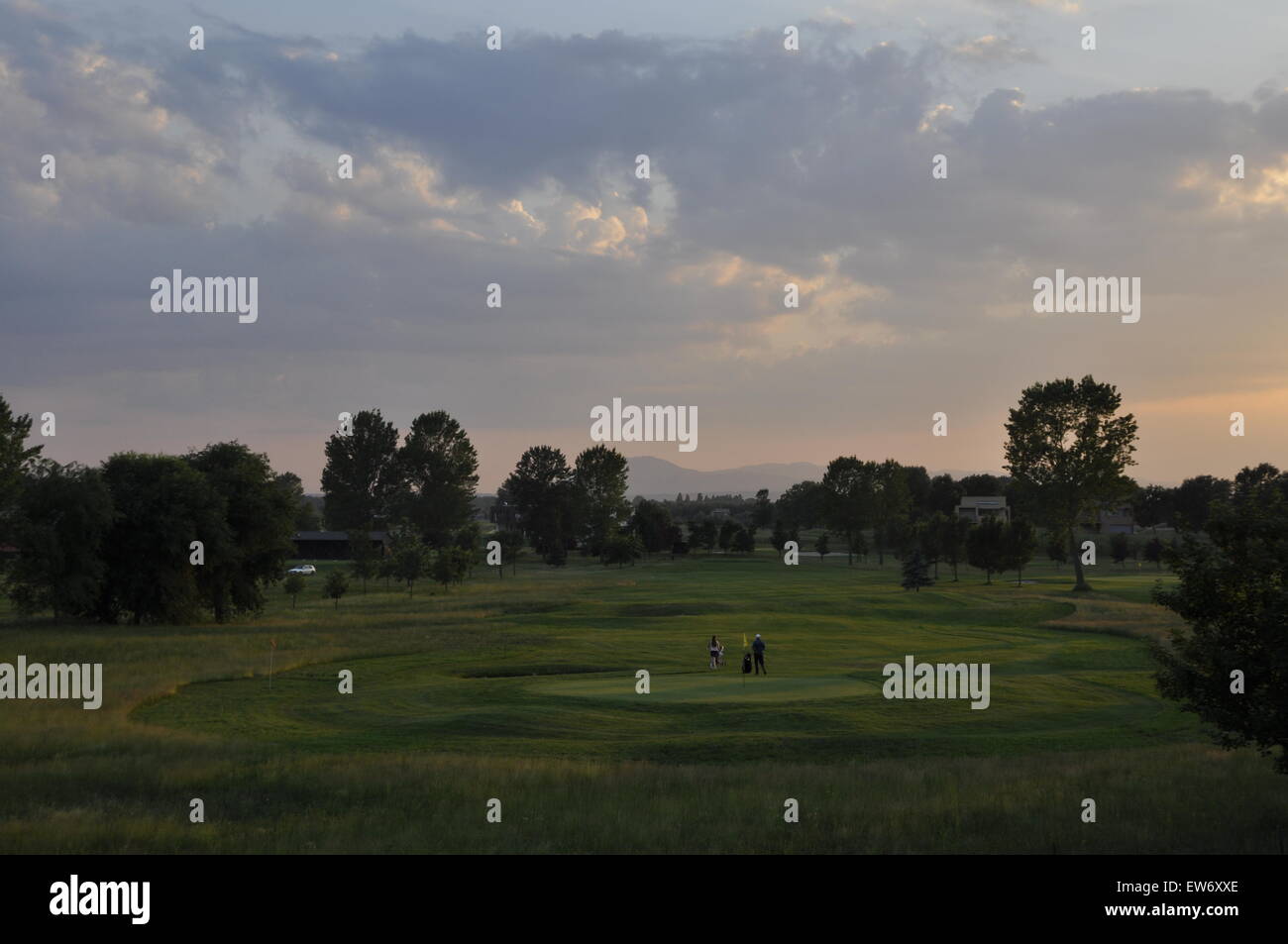 Campo da golf a Zagabria Foto Stock