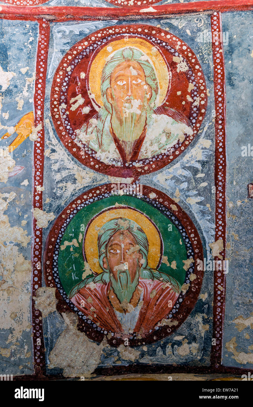 El Nazar Kilise chiesa bizantina, Goreme, Cappadocia, Turchia Foto Stock