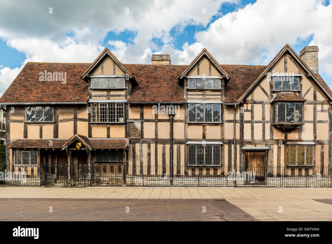William al luogo di nascita di Shakespeare a Stratford upon Avon Foto Stock