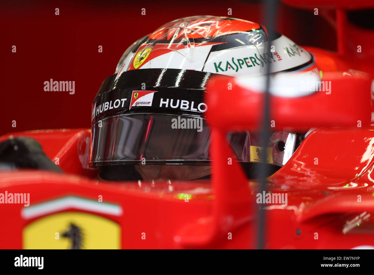 Red Bull Ring, Austria. 19 giugno 2015. Motorsports: FIA Formula One World Championship 2015, il Grand Prix di Austria, #7 Kimi Raikkonen (FIN, la Scuderia Ferrari), Credit: dpa picture alliance/Alamy Live News Foto Stock