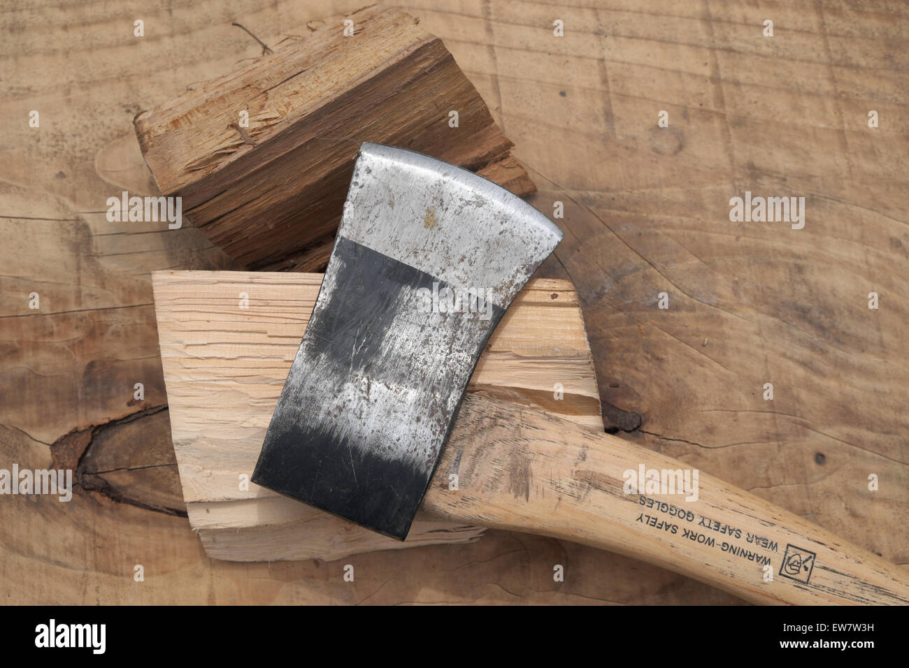 Piccola la trinciatura ax per suddividere i registri di legna da ardere REGNO UNITO Foto Stock