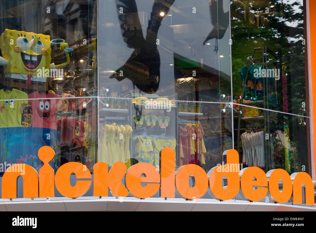 Nickelodeon segno presso il flagship store di Londra Foto Stock