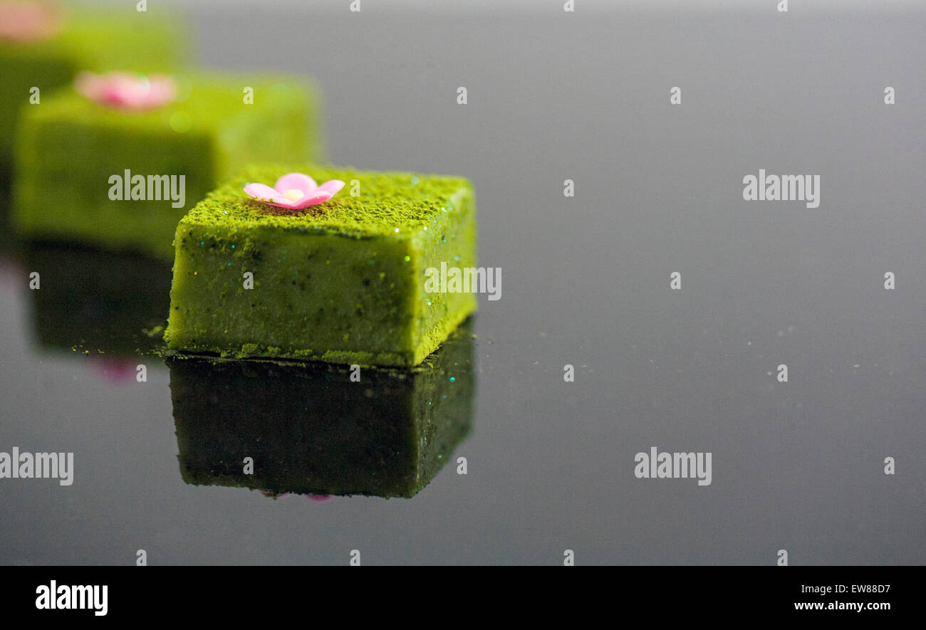 Matcha Tartufo verde Foto Stock