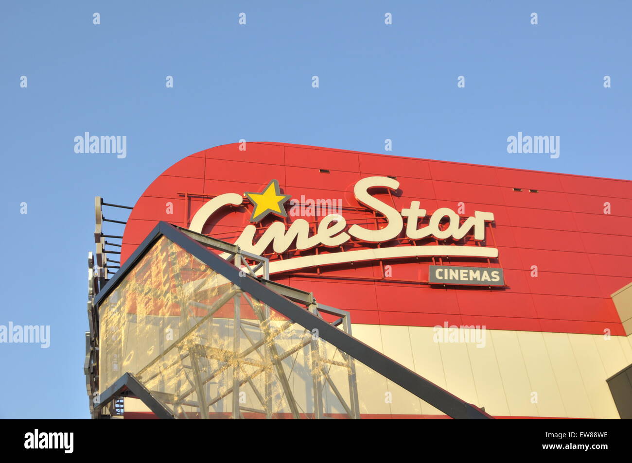 Sale del Cinestar di segno cinema - Arena Centar Foto Stock