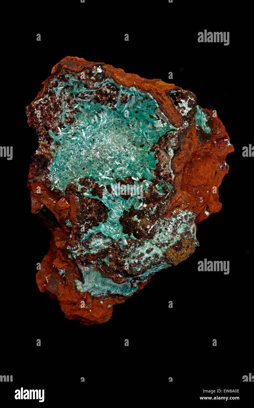 Aurichalcite, mapimi, Messico, minerale di rame minerale Foto Stock