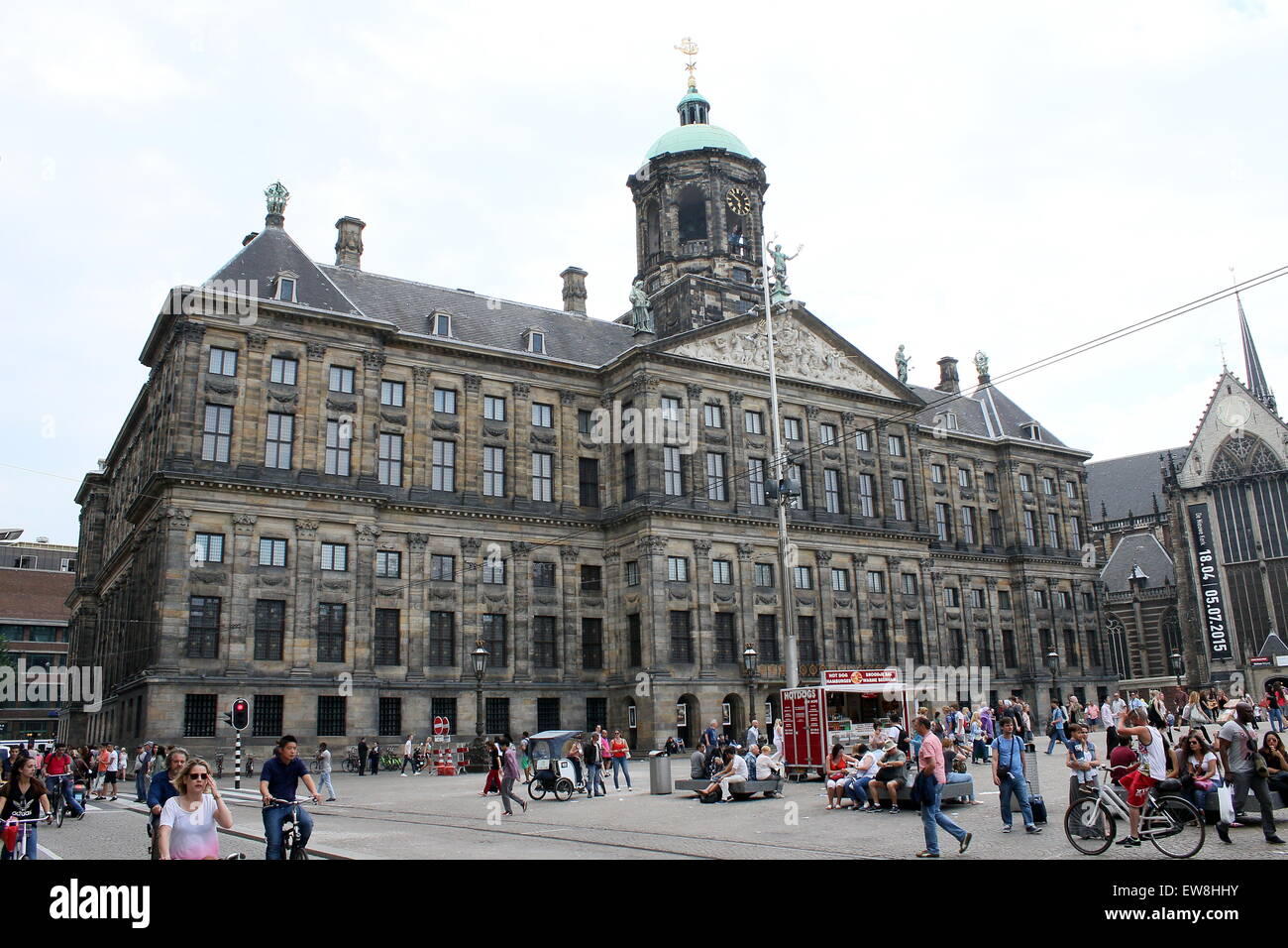 Xvii secolo Paleis op de Dam - Palazzo reale di Amsterdam in piazza Dam Foto Stock