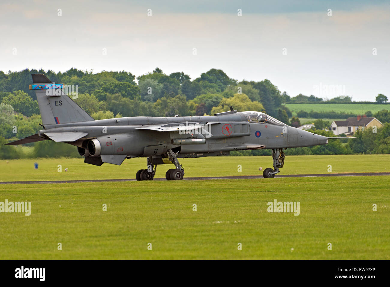 Sepecat Jaguar GR3A ES tassare RAF Cosford England Regno Unito Foto Stock