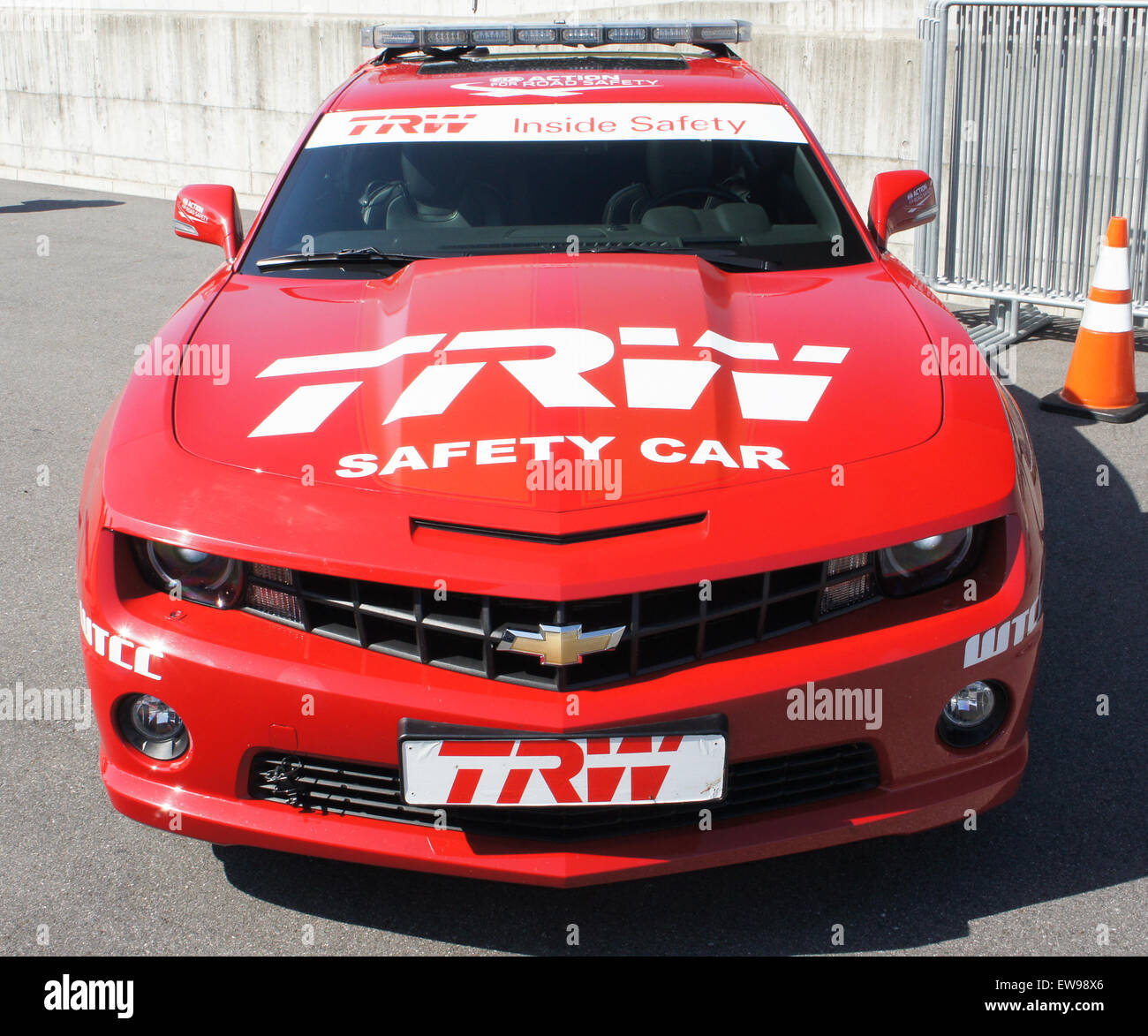 Safety car (Chevrolet Camaro) anteriore alta 2012 gara del WTCC del Giappone Foto Stock