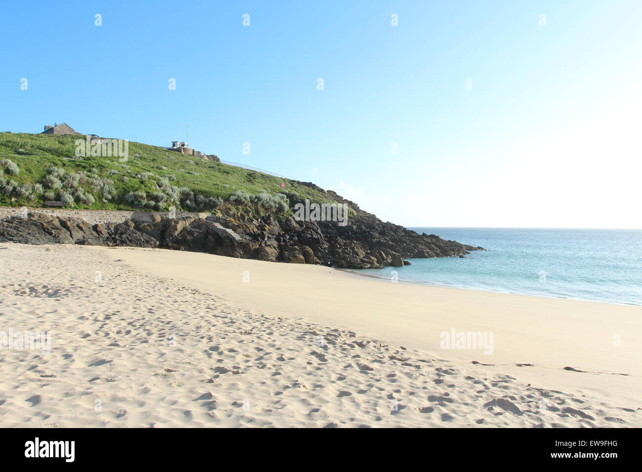 Cornish scene e spiagge Foto Stock