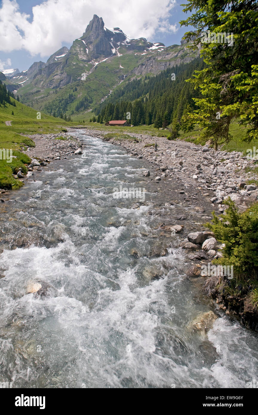 La valle del Sous Bach nell Oberland bernese Foto Stock