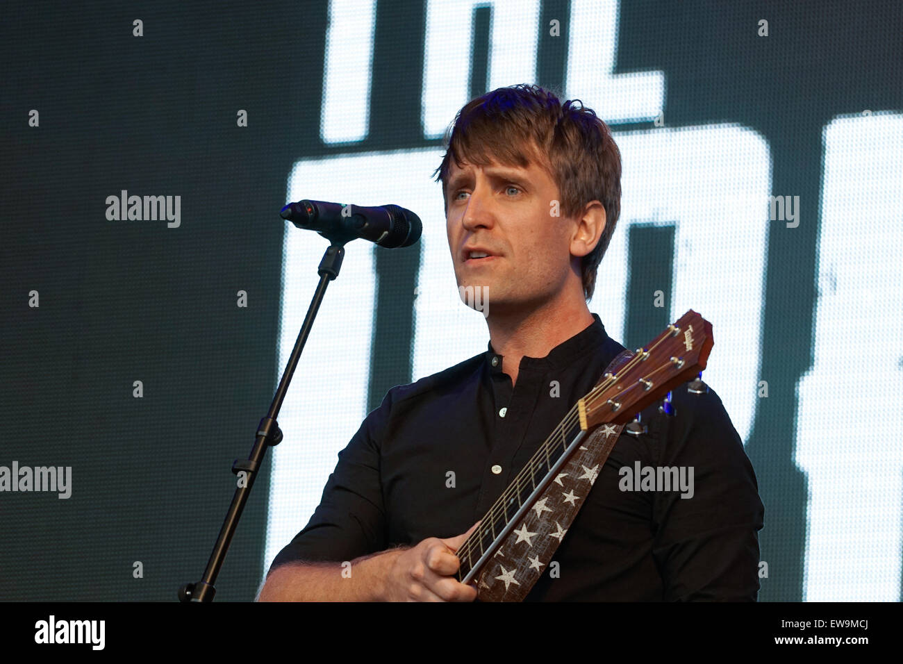 Londra, UK, 20 Giugno 2015 : i sognatori preforme a West End LIVE 2015 a Trafalgar Square a Londra. Foto di credito: Vedere Li/Alamy Live News Foto Stock