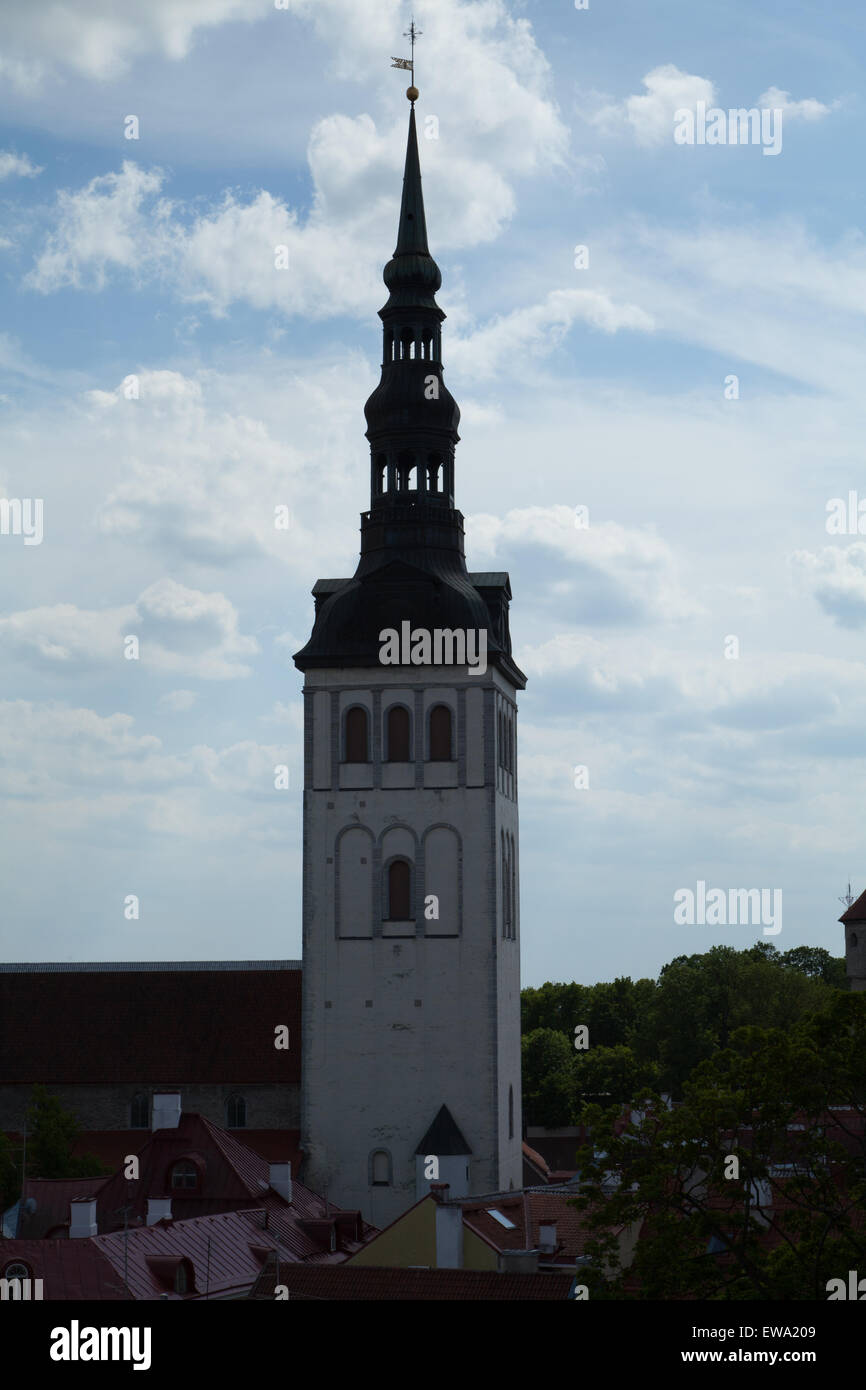 San dell'Olaf Chiesa a Tallinn in Estonia. Foto Stock
