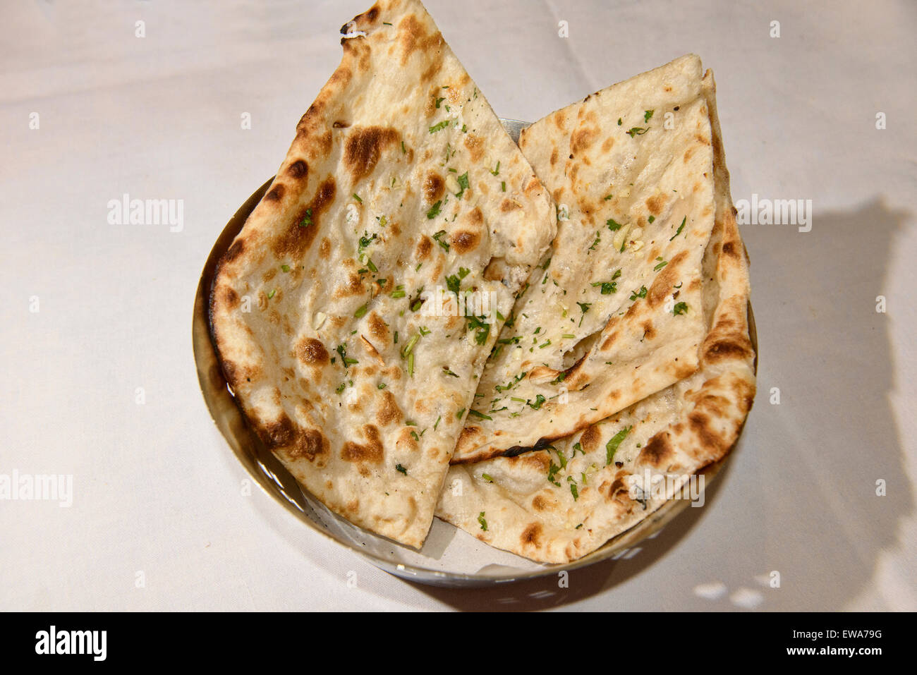 Gourmet da pane naan indiano, Mumbai, India Foto Stock