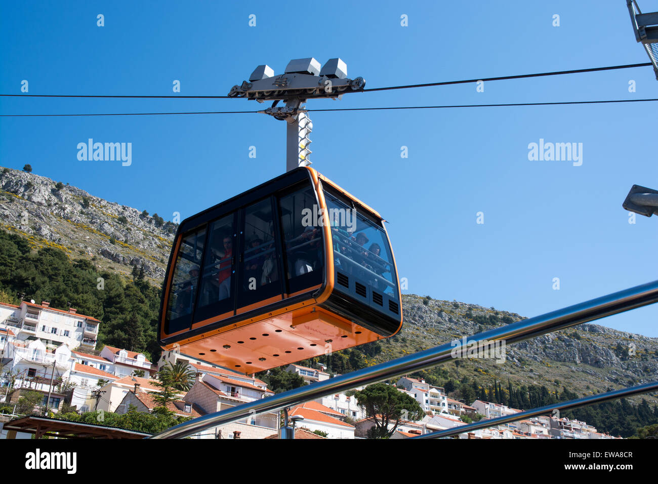 Srdj hill tourist funivia, Dubrovnik, Croazia Foto Stock