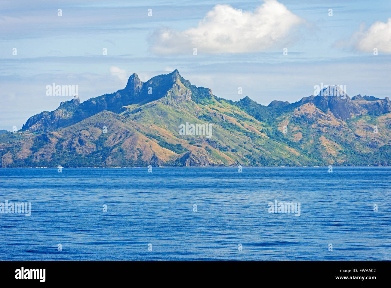 Waya Island, isola di Yasawa group, Figi, a sud delle isole del Pacifico e del Pacifico Foto Stock