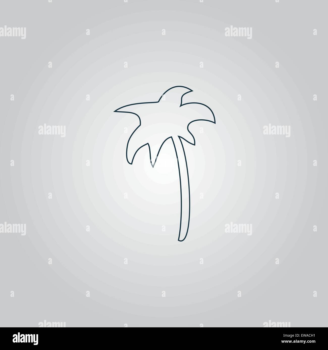Icona di Palm in vettore Illustrazione Vettoriale