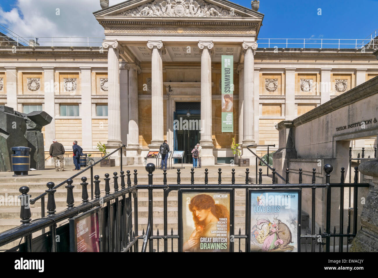 OXFORD CITY CENTRE Ingresso al museo Ashmolean Museum Foto Stock