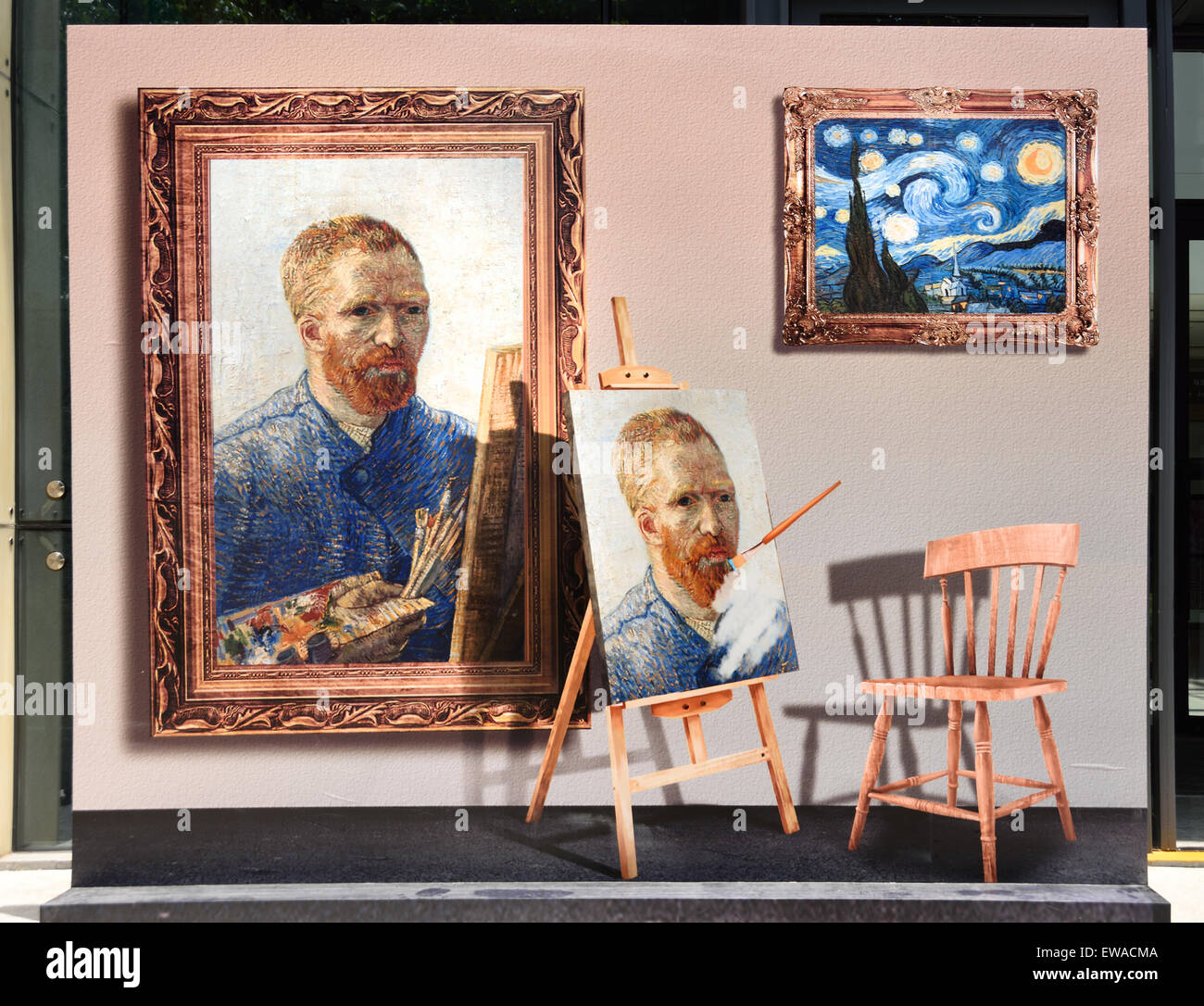 Xintiandi Style Shopping Mall 245 Madang Rd, Lu Wan Qu Shanghai in Cina ( questa esposizione ridefinisce un museo tradizionale esperienza, visualizzazione di Van Gogh capolavori in più grandi di quelle reali proporzioni ) il cinese Foto Stock