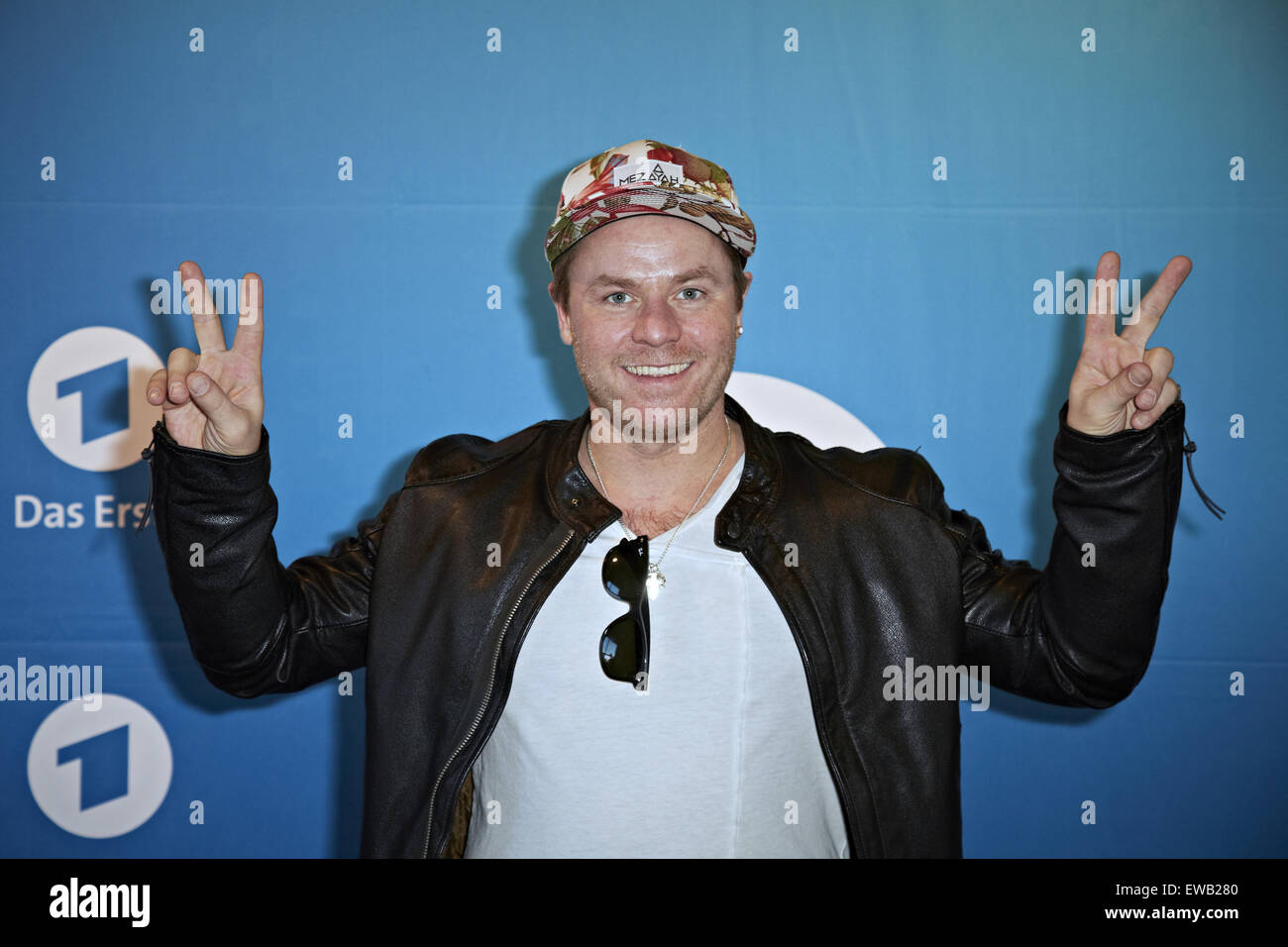 Primo binge guarda caso per il tedesco della serie TV Verbotene Liebe a Cinenova. Dotato di: Dustin Semmelrogge dove: Colonia, Germania Quando: 20 Apr 2015 Foto Stock