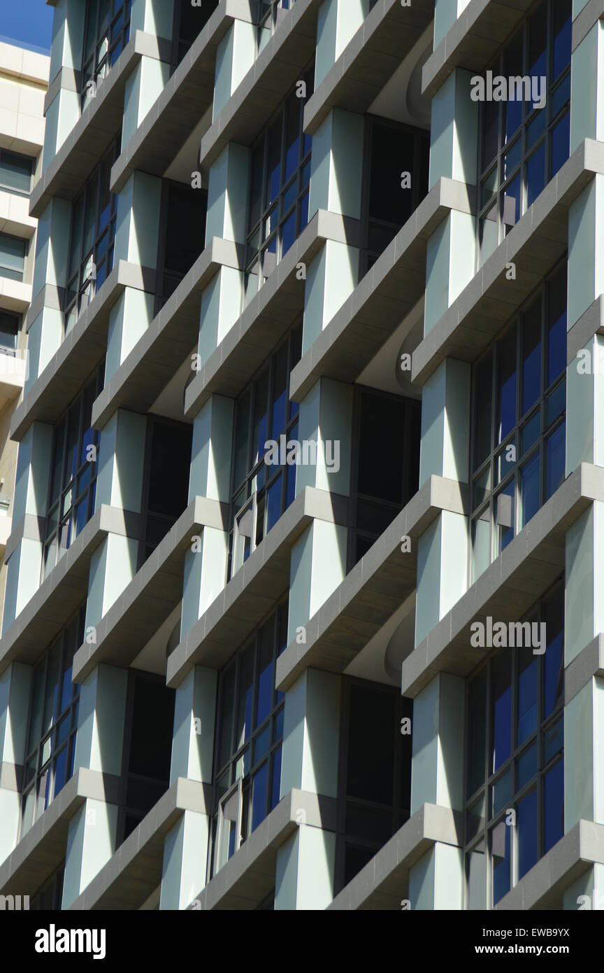 Abstract architettura. Fotografato a Tel Aviv, Israele Foto Stock