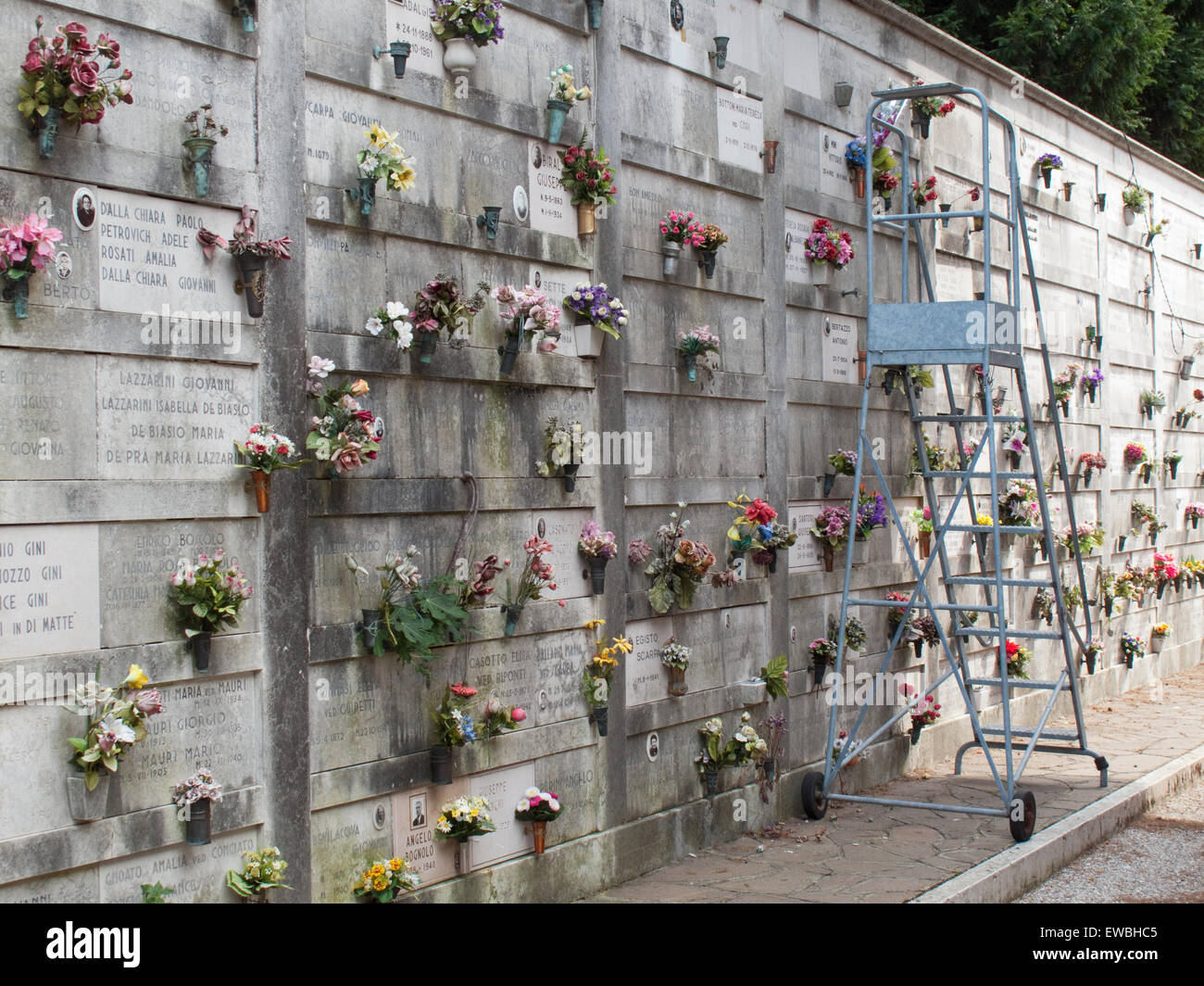 Venezia, Italia. San Michele cimitero Foto Stock