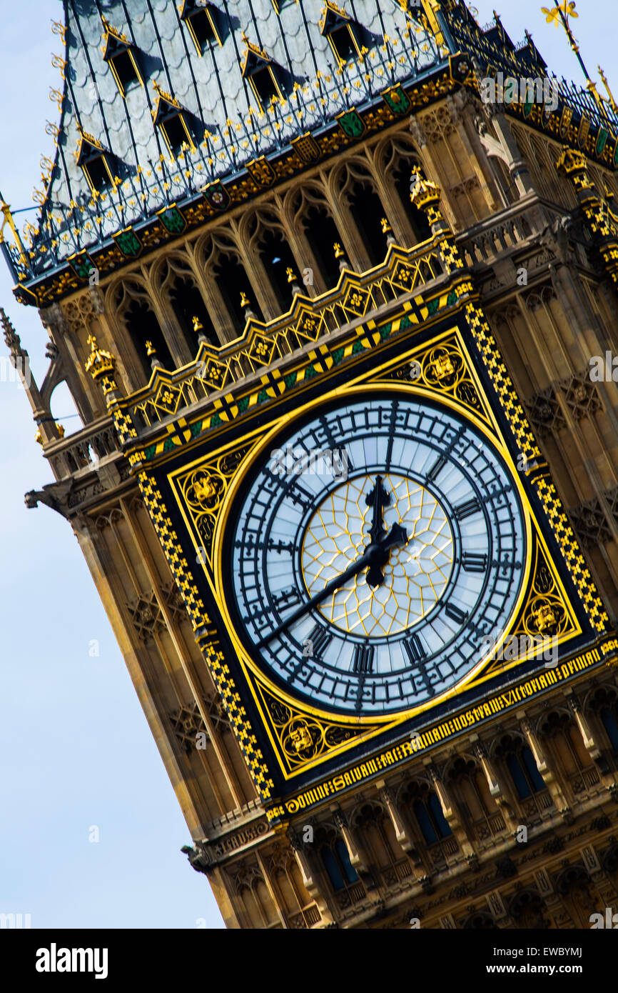 Elisabetta La Torre noto come Big Ben Clock Tower, London, Regno Unito. Foto Stock