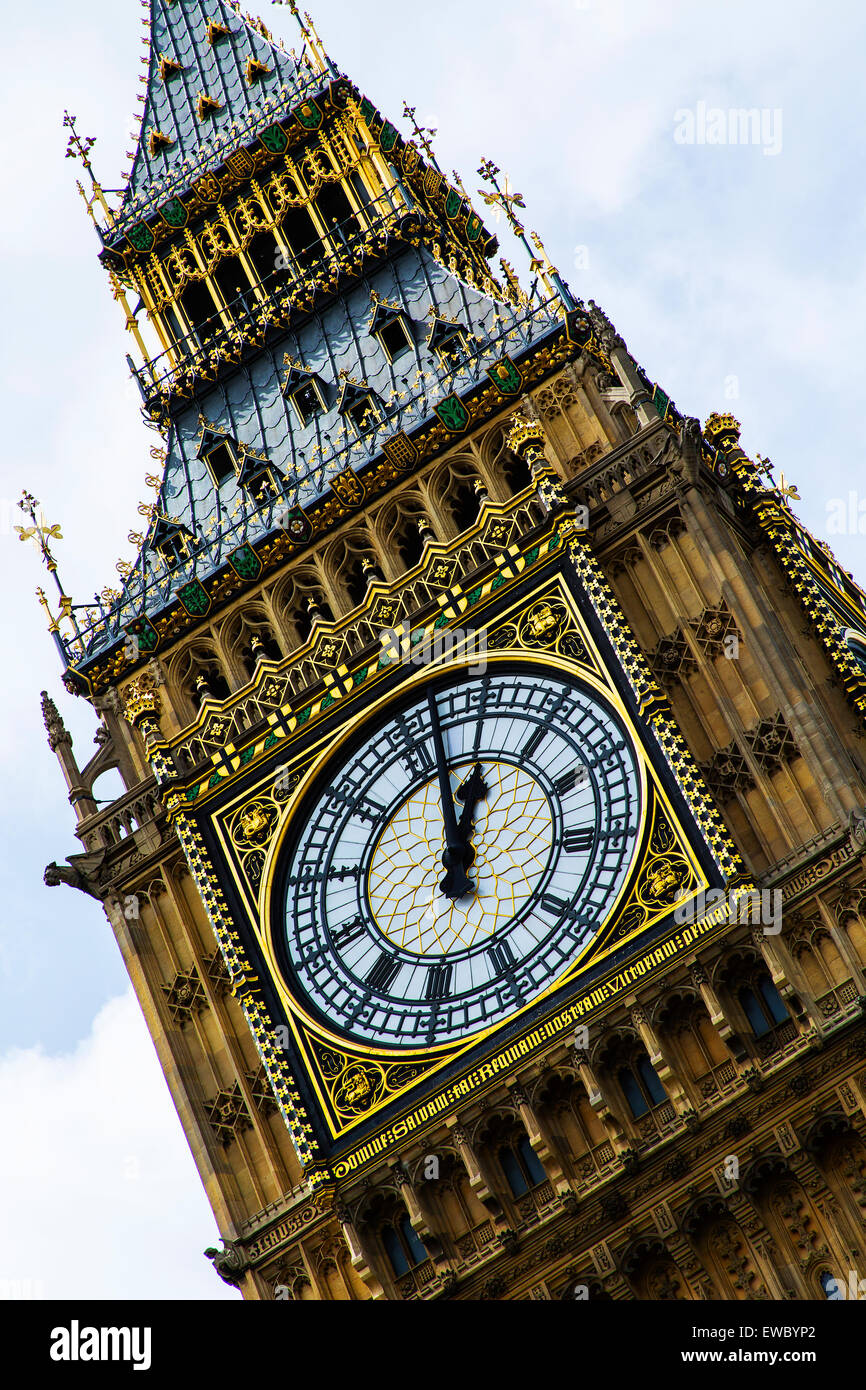 Elisabetta La Torre noto come Big Ben Clock Tower, London, Regno Unito. Foto Stock